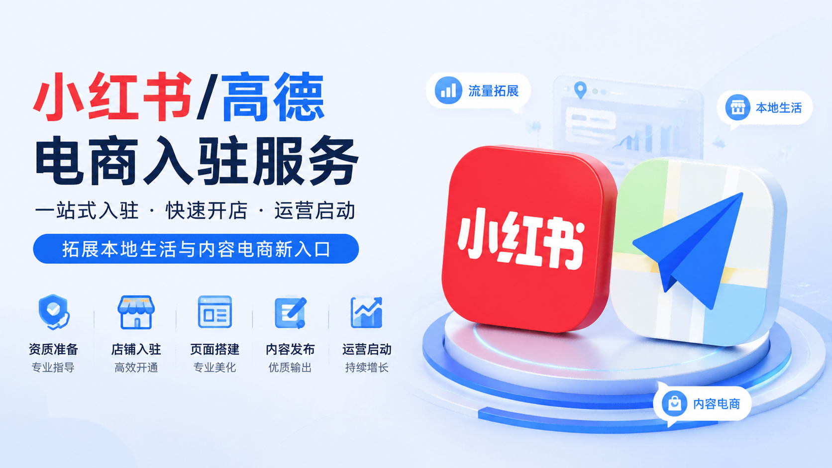 云马科技小红书和高德电商入驻服务